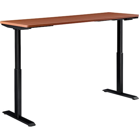 Interion By Global Industrial Sit Stand Desk, 30 in D X 28 to 46 in H, 72 in W X 695781CH